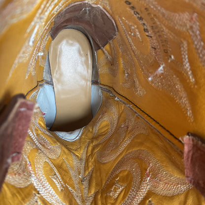 Justin Elephant Cowboy Boots 9.5 D Exotic USA Made Exotic