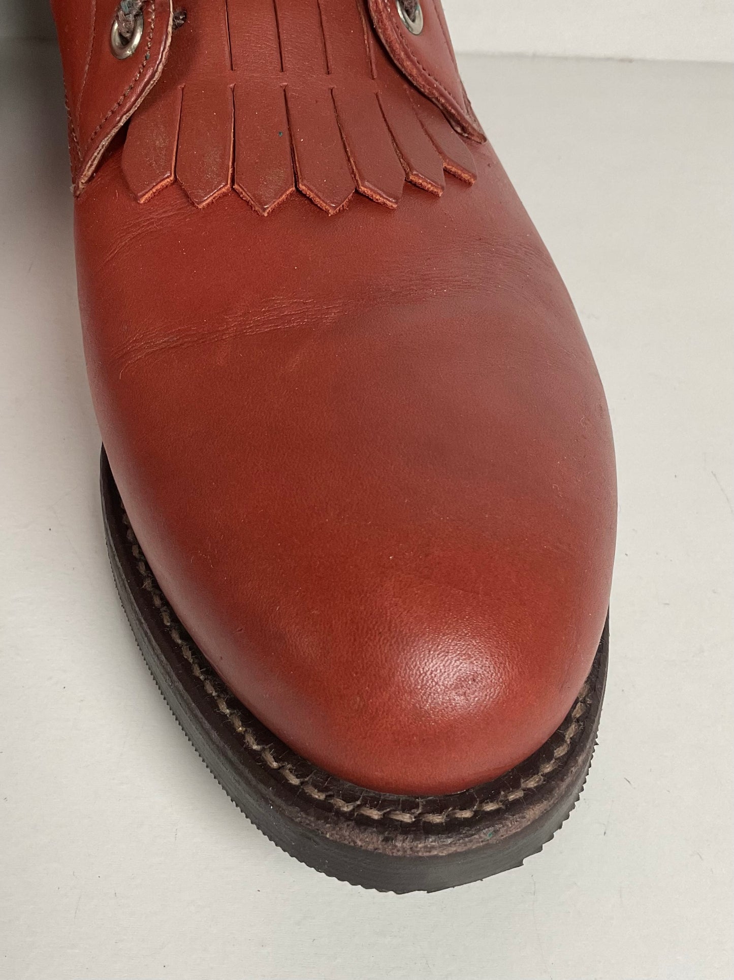 Vintage Justin Kiltie Packer Boots | Brick Caprice | USA Made | Men’s 12 B