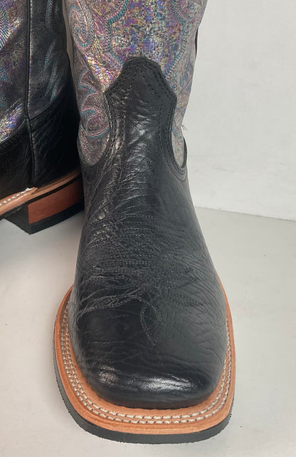 Boulet Women’s Iridescent Cowgirl Boots 9 C Square Toe