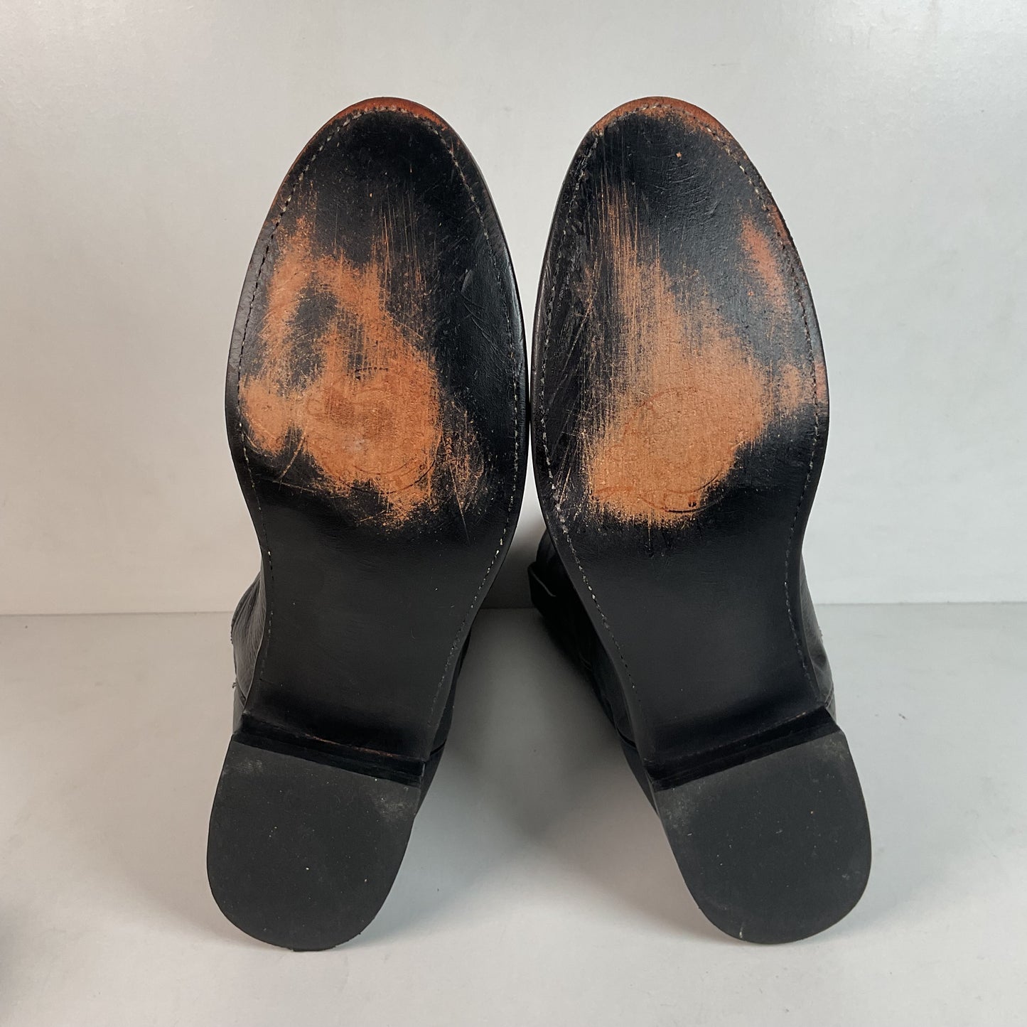 Lucchese Majestic Black Roper Boots 14 EE