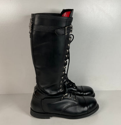 Vintage Harley Davidson Lace Up Tall Boots | Motorcycle | USA Made | Men’s 11.5