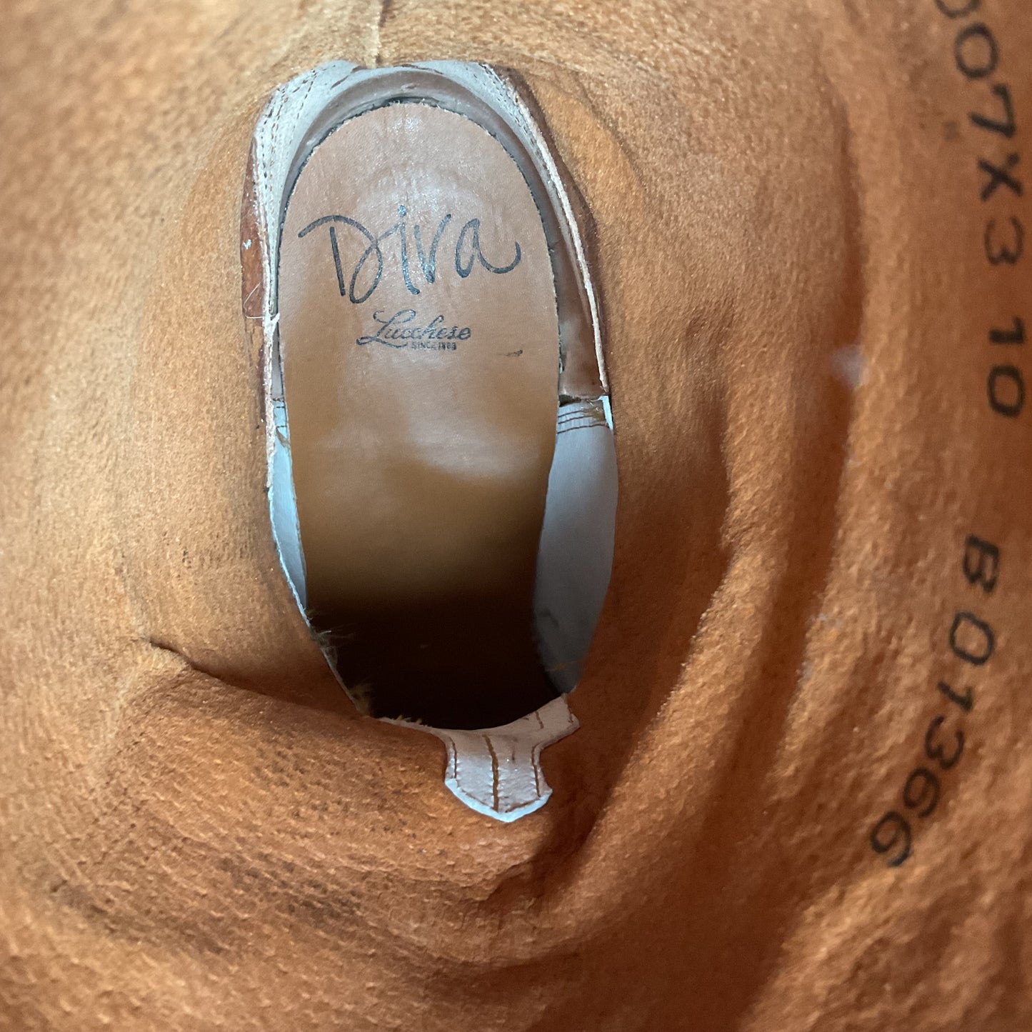 Lucchese Diva Delta Calf Cowgirl Boots 10 B USA Made Retired