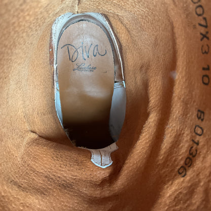 Lucchese Diva Delta Calf Cowgirl Boots 10 B USA Made Retired