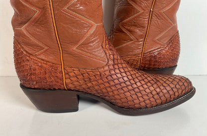 Exotic Anaconda Snakeskin Cowboy Boots Mexico 28.5 | US Men’s 10.5