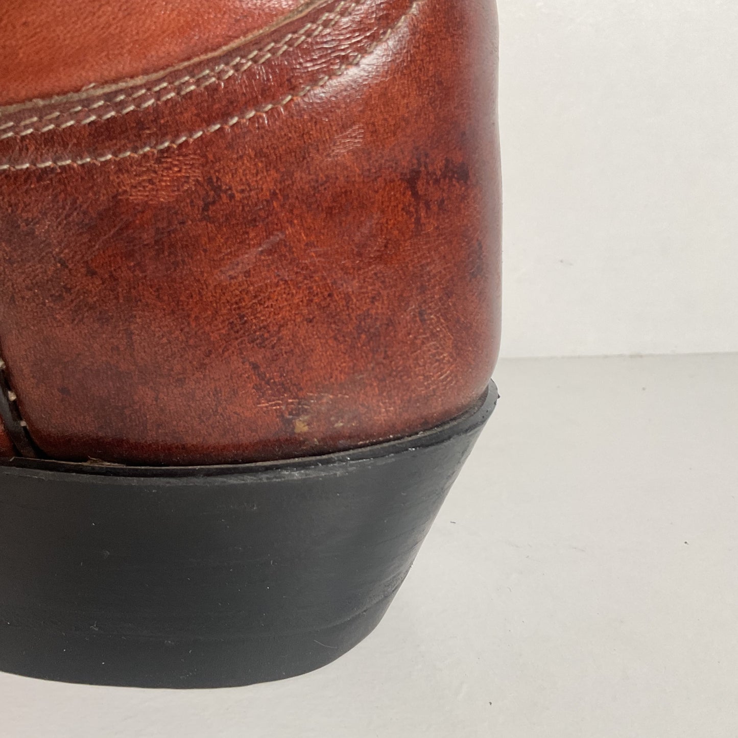 Vintage Tony Lama Cowboy Boots | Chocolate Cow | Men’s 7.5 C | Women’s 8.5