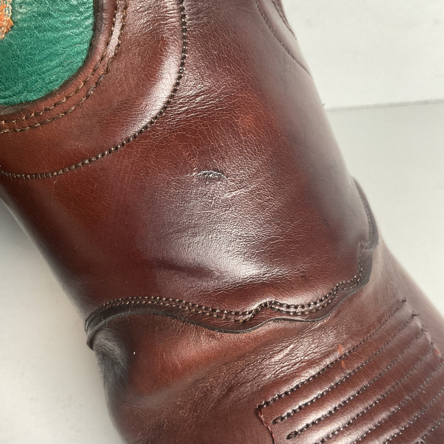 Olathe Tall Top Cowboy Boots 9.5 D USA Made Buckaroo