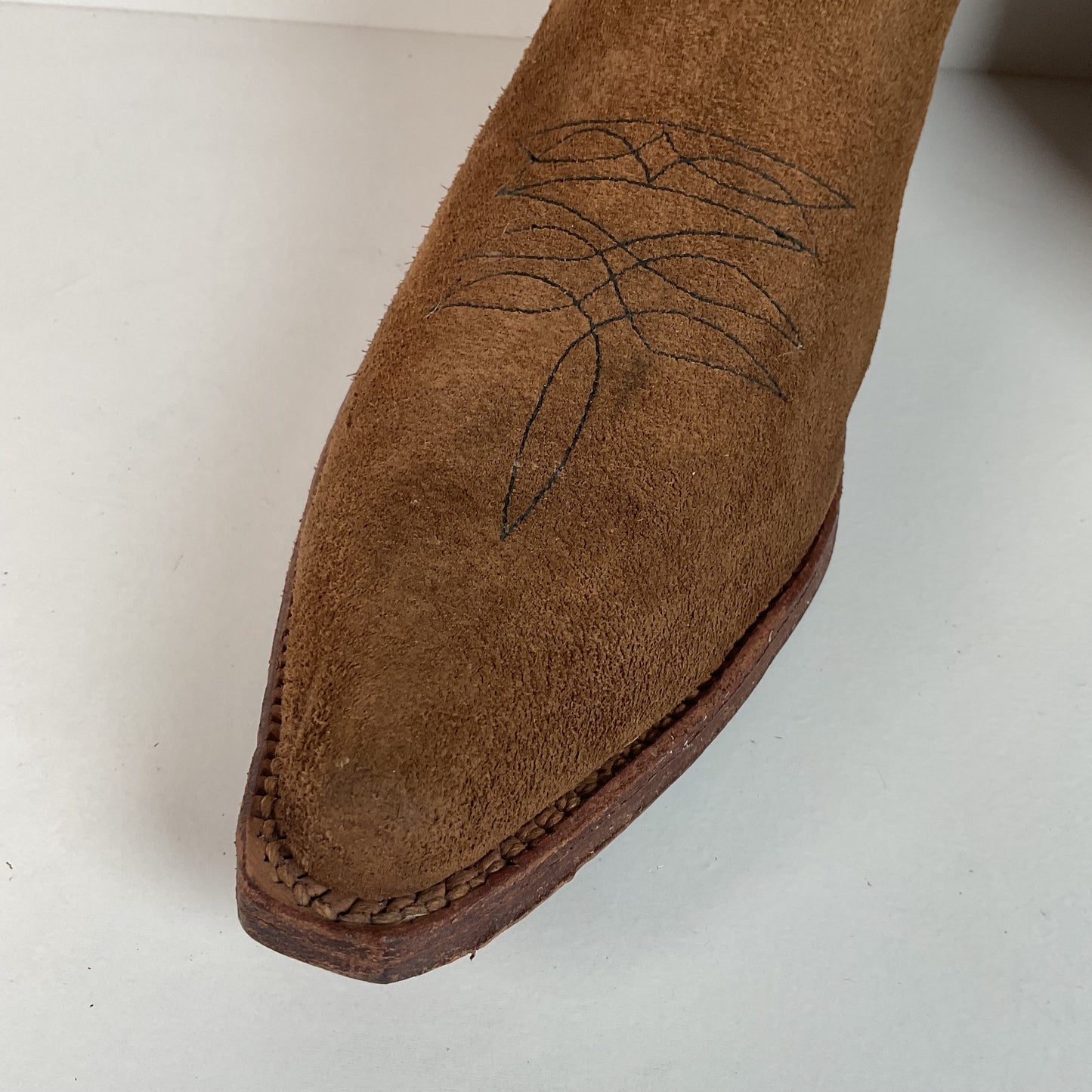 Vintage Sears Suede Cowboy Boots | Rough Out | 1960s-1970s | USA Made | 10 D
