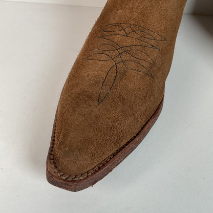 Vintage Sears Suede Cowboy Boots | Rough Out | 1960s-1970s | USA Made | 10 D