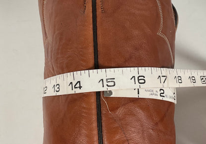 Vintage Tony Lama Cowboy Boots | Chocolate Cow | Men’s 11.5 D