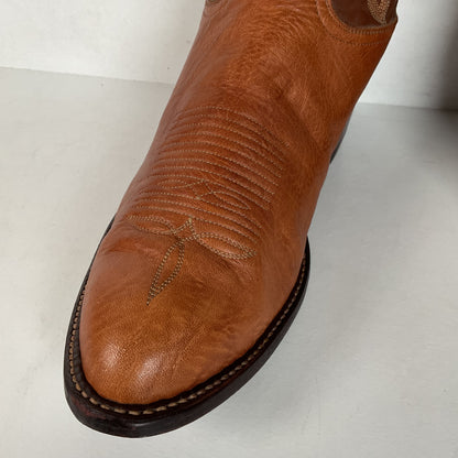 Vintage Tony Lama Cowboy Boots | Gold Label | Bull Shoulder | Men’s 9.5 E