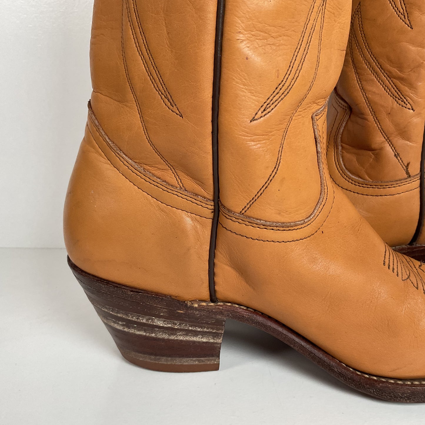 Vintage Frye Billy Cowboy Boots | USA Made | Butterscotch | Men’s 9.5 D