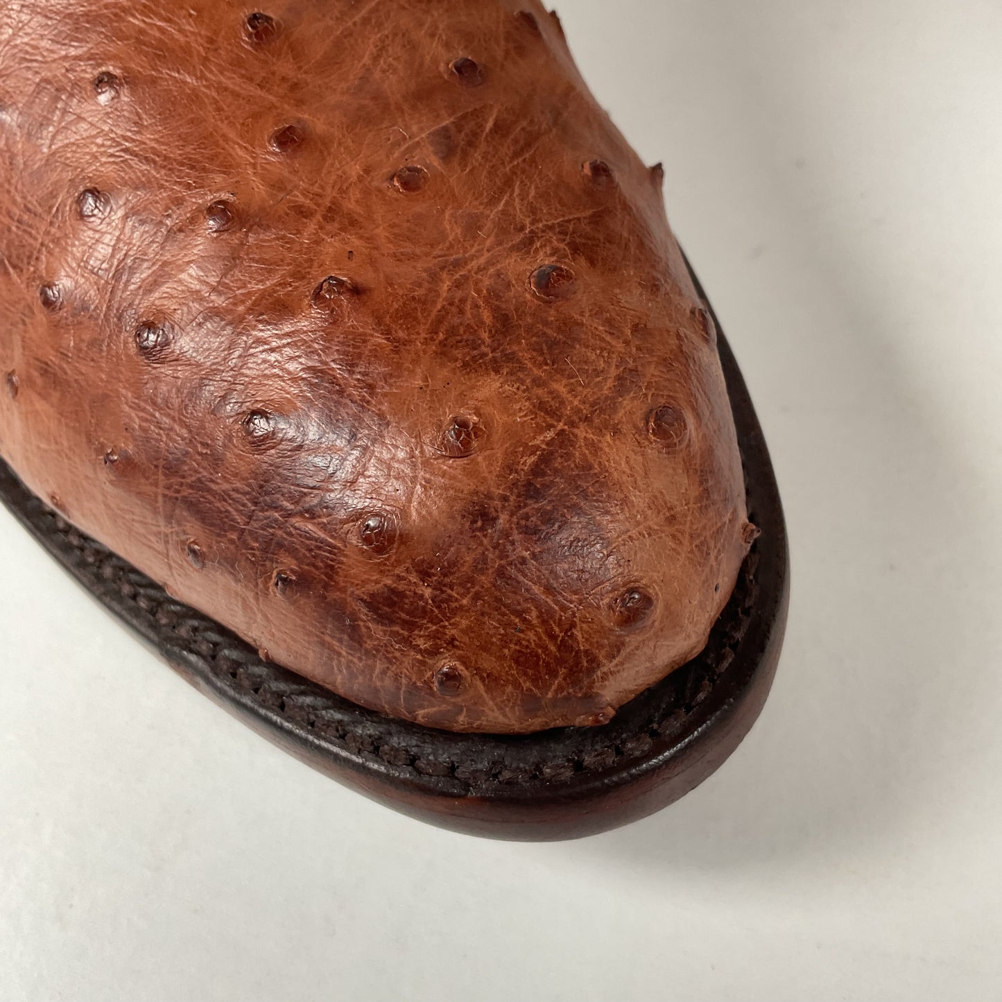Lucchese 2000 Full Quill Ostrich Cowboy Boots | Barnwood | Exotic | Men’s 11 D