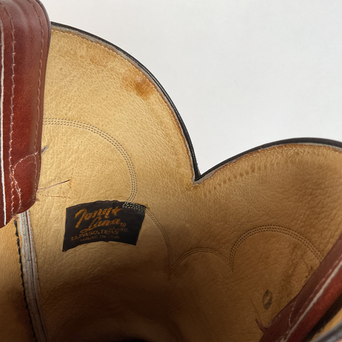 Vintage Tony Lama Chocolate Cow Cowboy Boots | Gold Label | Men’s 11 D