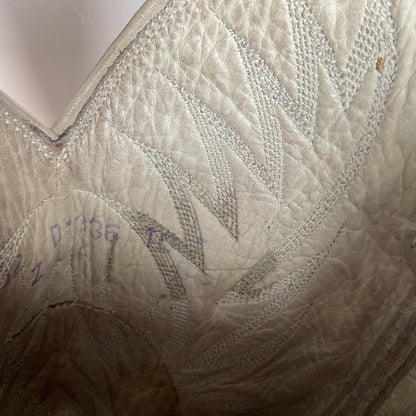 Vintage Dan Post Monitor Lizard Cowboy Boots | Golden Spur Collection | Blonde | 10 D