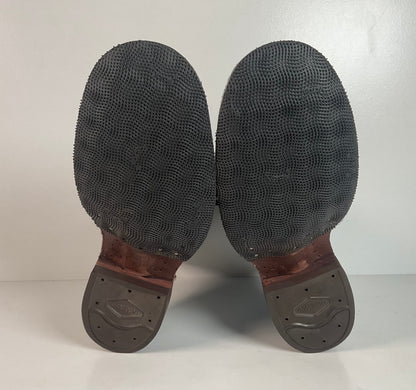 Denim Packer Boots | Caiman Cap Toe | Shark Skin Collar | Men’s 8 | Women’s 9.5