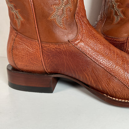 Lucchese for Resistol Ranch Ostrich Leg Roper Boots Men’s 10 B Exotic