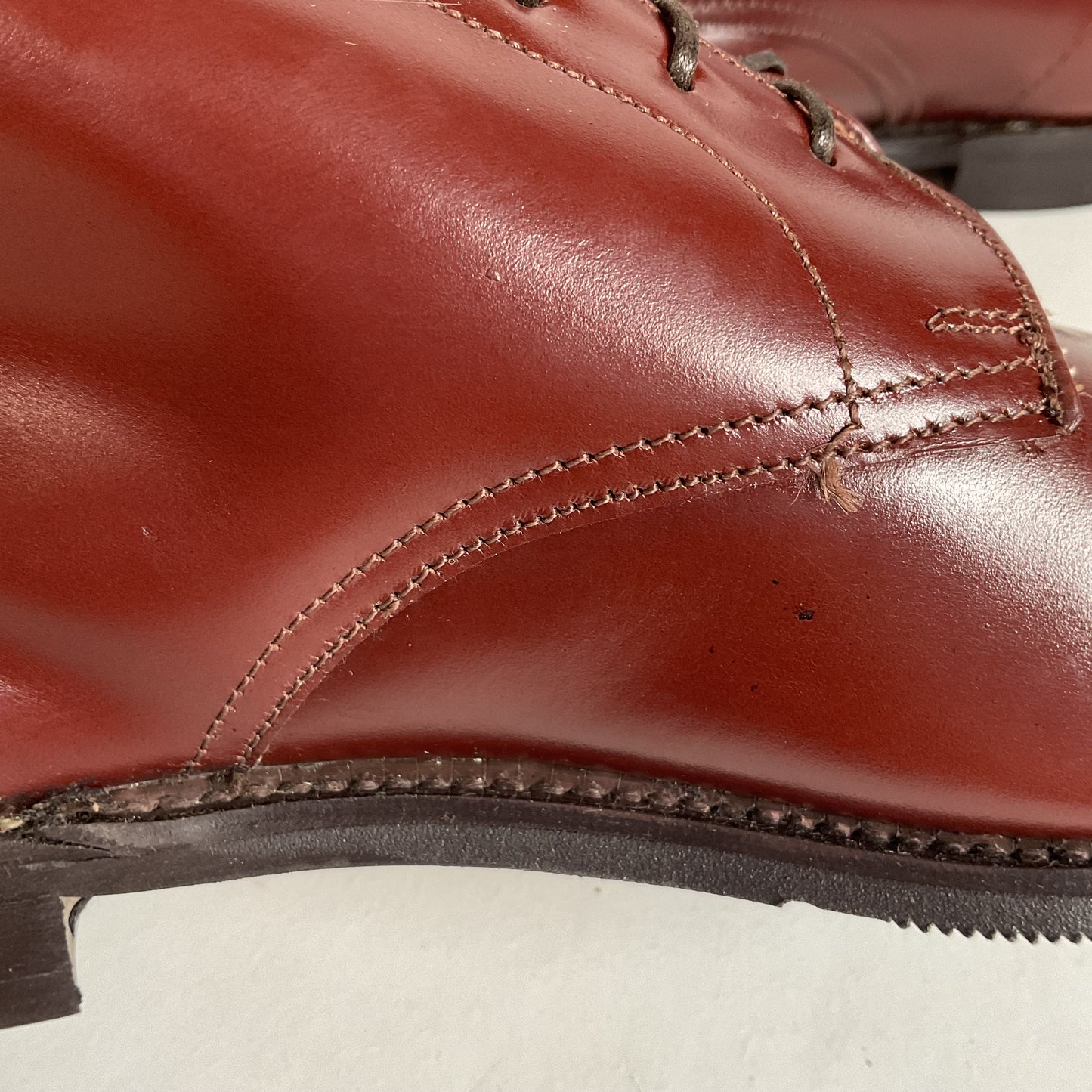 Marlborough England Jodhpur Lace Up Boots | Burgundy Calf | UK 9 | US 10