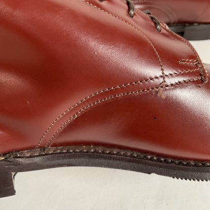 Marlborough England Jodhpur Lace Up Boots | Burgundy Calf | UK 9 | US 10