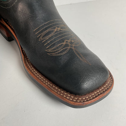 Anderson Bean Hippo Cowgirl Boots | Exotic | Aqua Green Shaft | Women’s 7 B