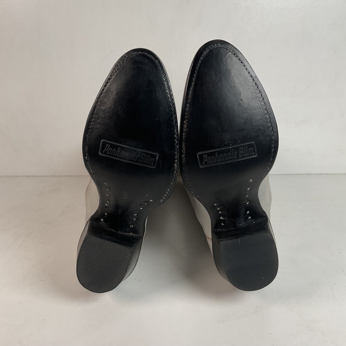 Vintage Panhandle Slim Taupe Cowgirl Boots 7 B Hand Crafted