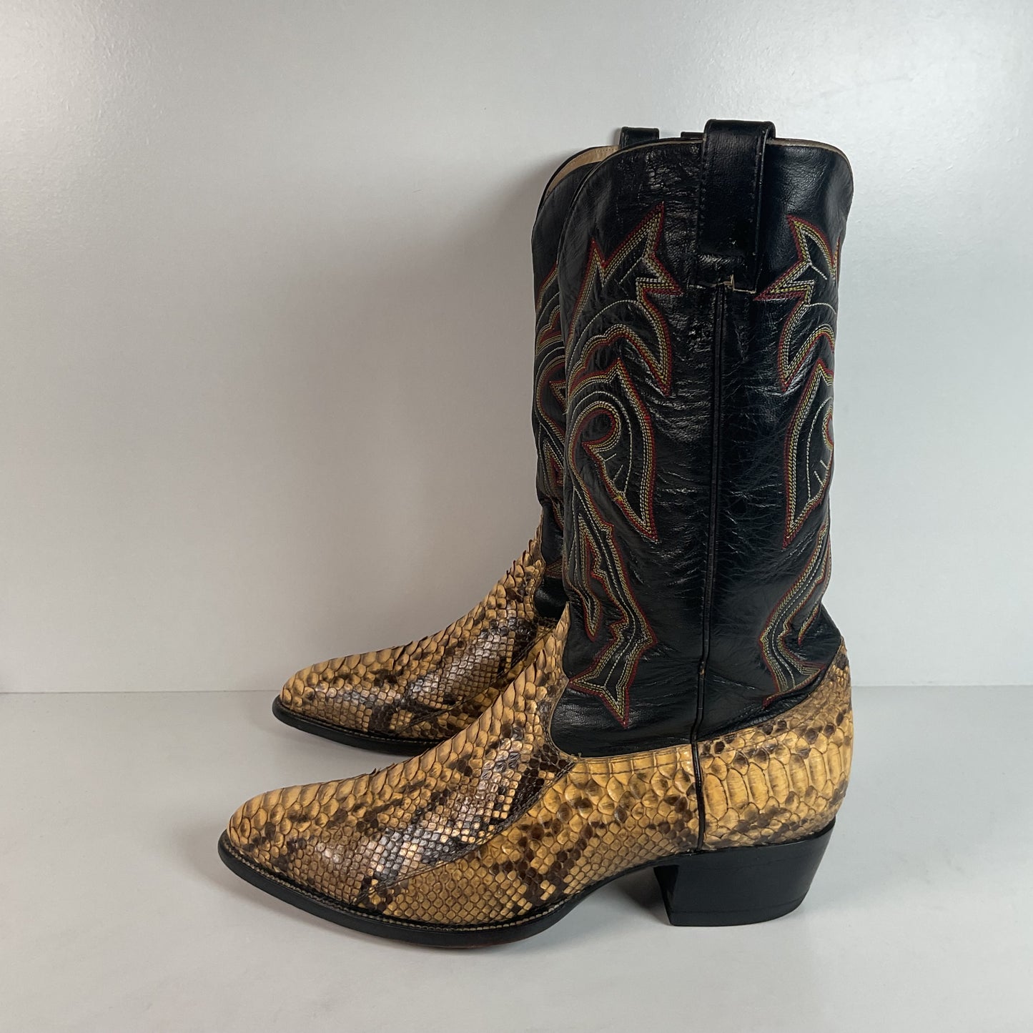 Vintage Bull Rider Python Cowboy Boots | Snakeskin | Men’s 10.5 E
