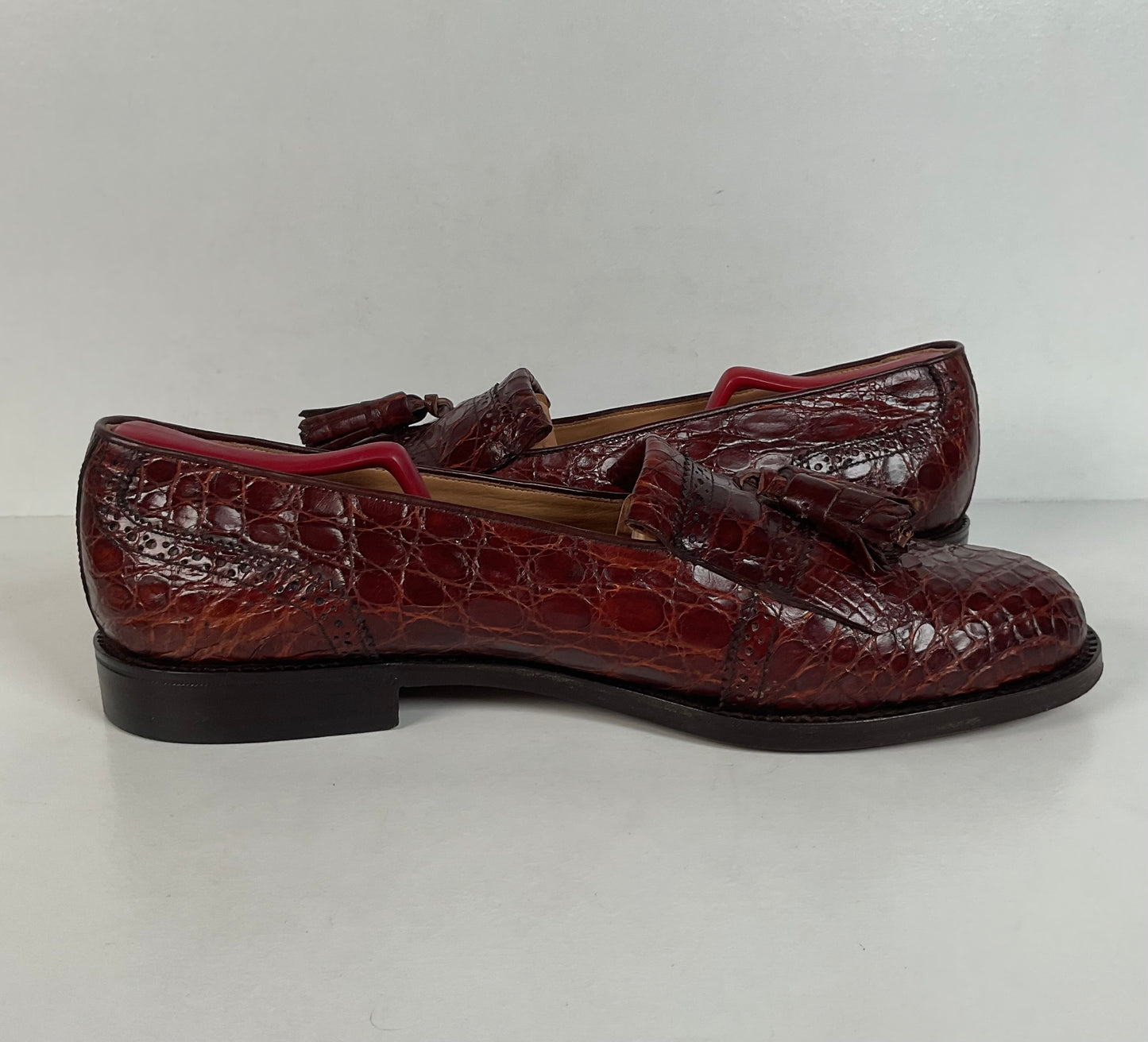 Vintage Foster Rainey Tassel Loafers | Full Crocodile | Exotic | Men’s 12