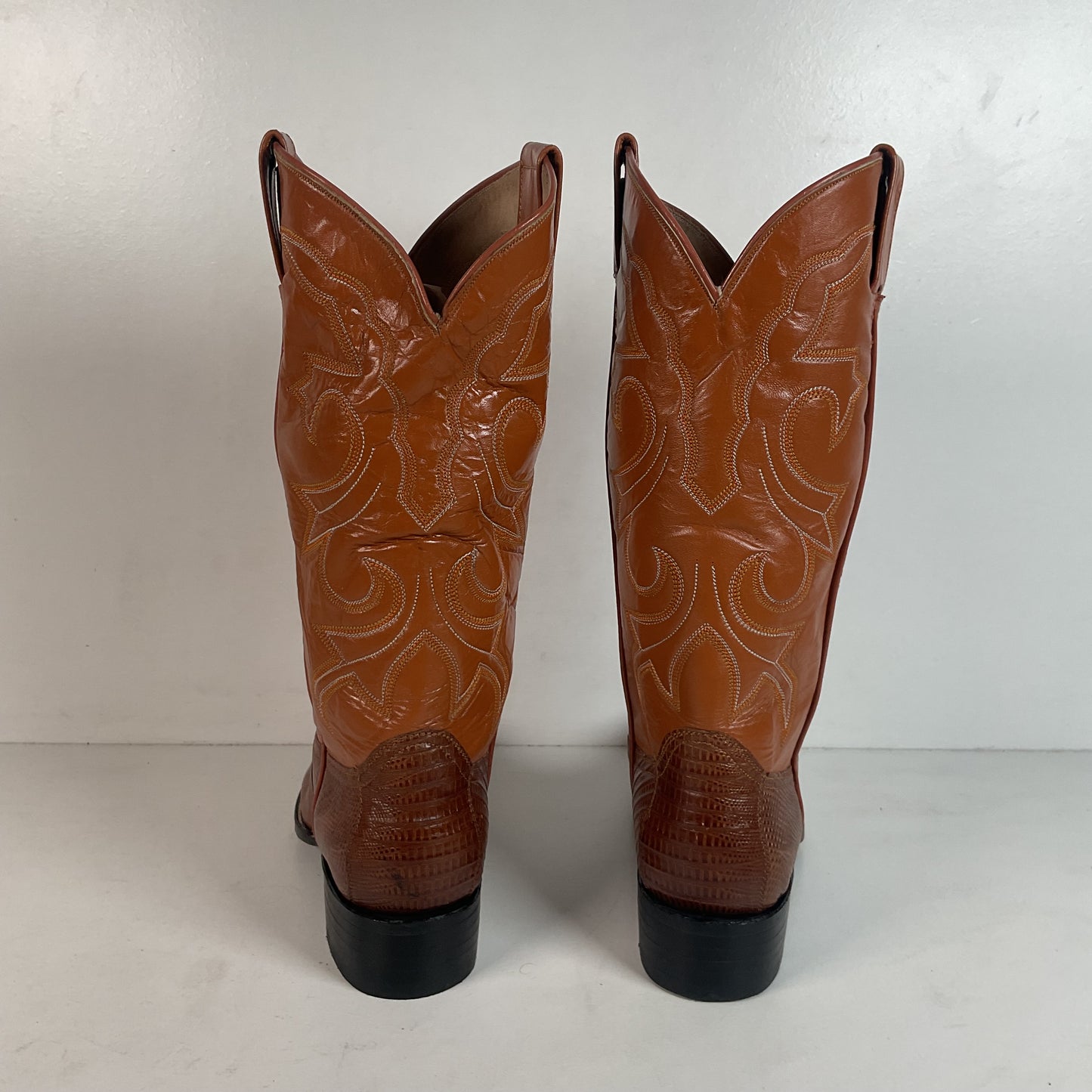 Silvertown Custom Cowboy Boots | Lizard Teju | Men’s 6.5 | Women’s 7.5