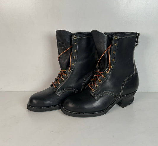 Vintage Herman Santa Rosa Packer Boots 10.5 W USA Made Soft Toe Quabaug Vibram