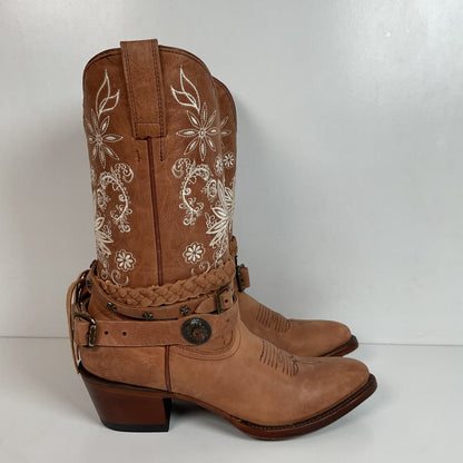 Shyanne Wildflower Cowgirl Boots 8 M Harness