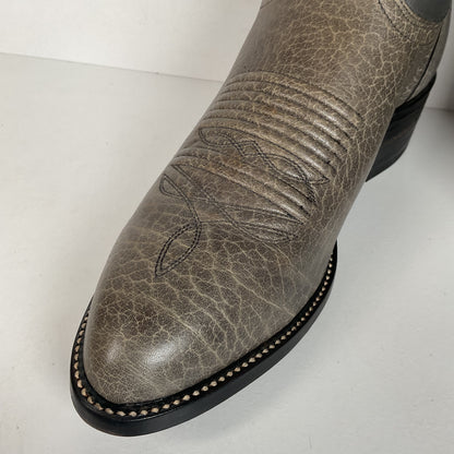 Vintage J. Chisholm Bullhide Cowboy Boots | USA Made | Grey | Men’s 8.5 D