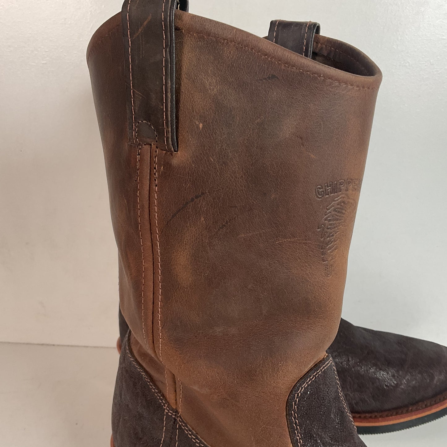 Chippewa Arroyo Wellington Boots 12 D Exotic Elephant