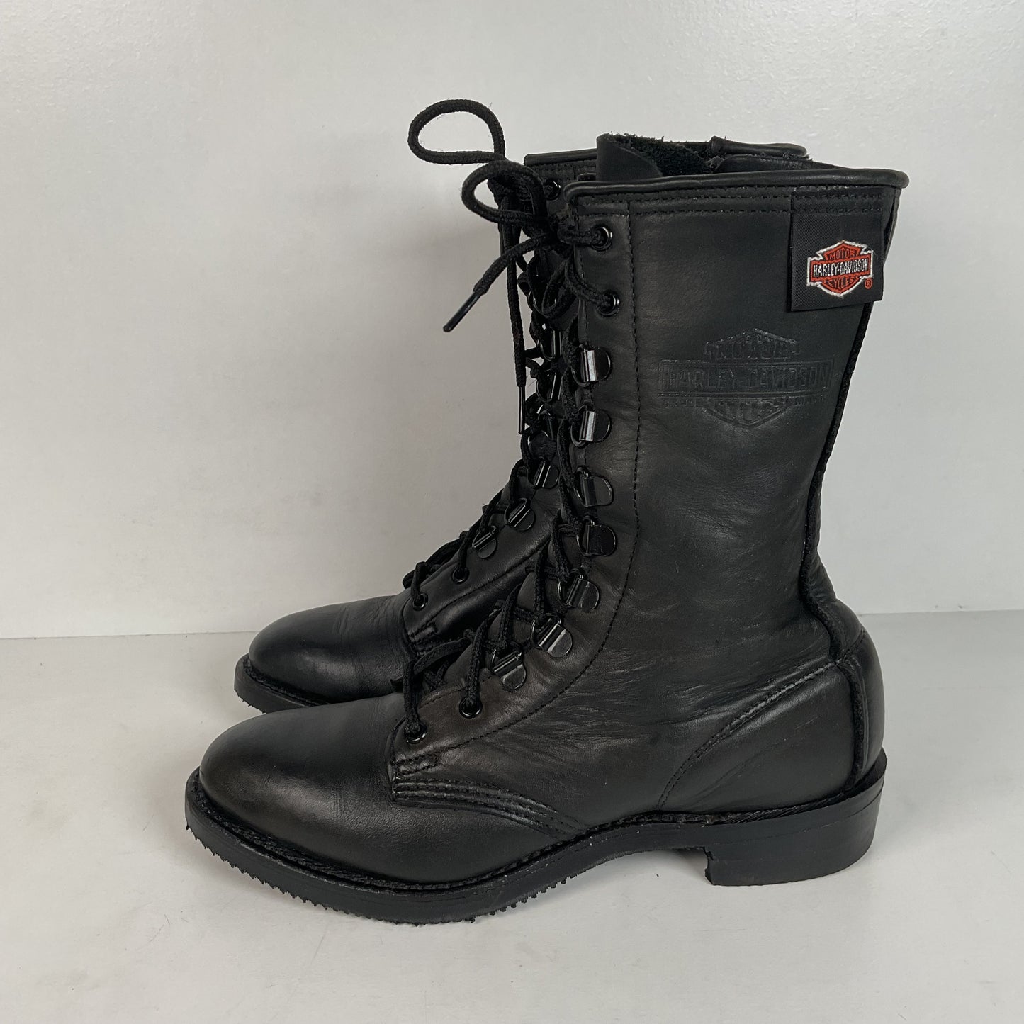 Vintage Harley Davidson Lace Up Boots | USA Made | Women’s 7.5 M