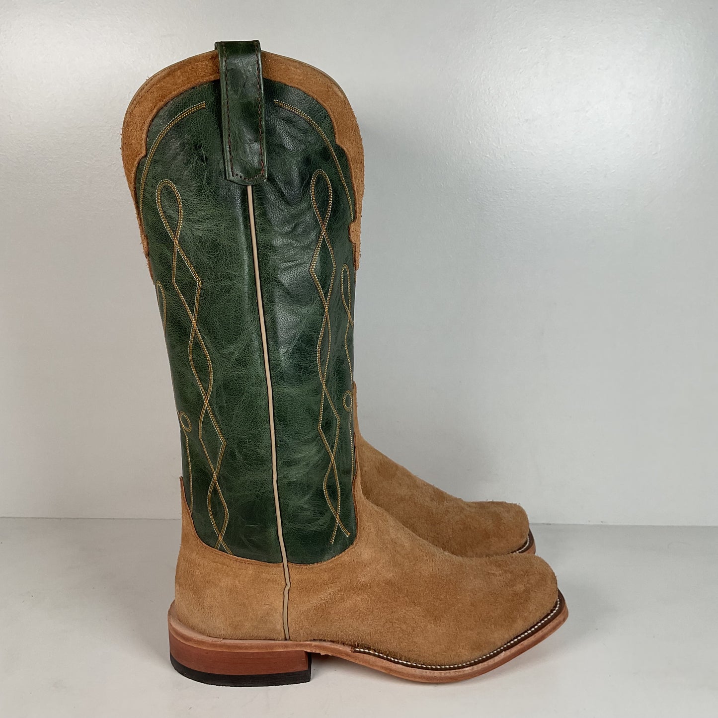 Anderson Bean Stampede Tall Top Cowboy Boots | Rough Out Suede | Men’s 11.5 EE