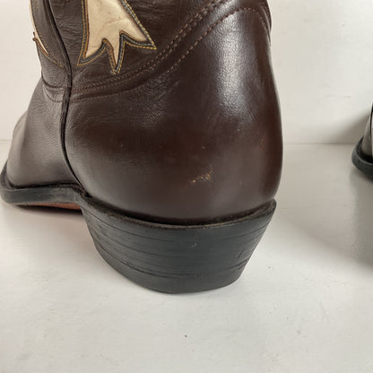 Vintage Justin Pee Wee Cowboy Boots | 1960s | Fort Worth Label | Men’s 9 C
