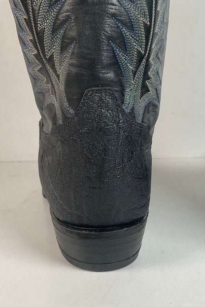 Vintage Tony Lama Elephant Cowboy Boots 10.5 EE Gold Label USA Made