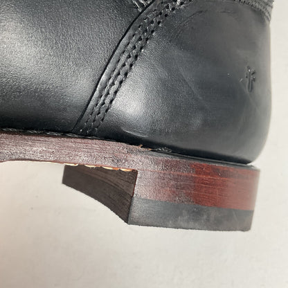 Frye John Addison Engineer Boots 11.5 M USA Made Black Calf