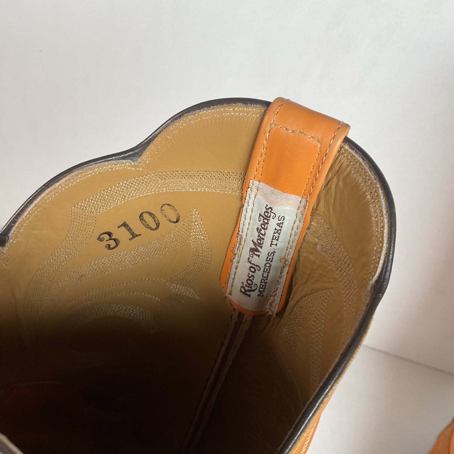 Rios Of Mercedes Hornback Caiman Cowboy Boots 10 C  Butterscotch Exotic