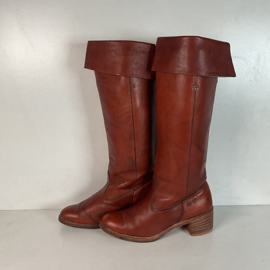 Vintage Dingo Acme Women’s Cuffed Campus Boots 9 M USA Made