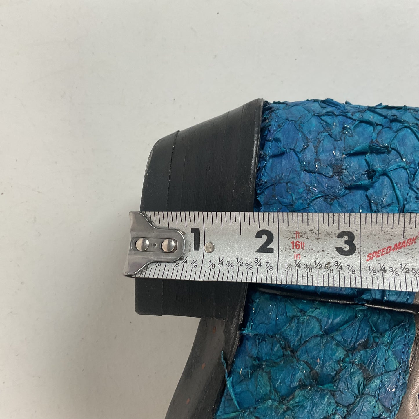 Custom Blue Sea Bass Cowboy Boots Men’s 7.5 | Women’s 8.5 Exotic