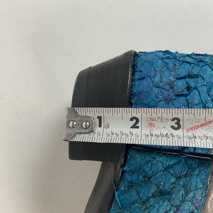 Custom Blue Sea Bass Cowboy Boots Men’s 7.5 | Women’s 8.5 Exotic