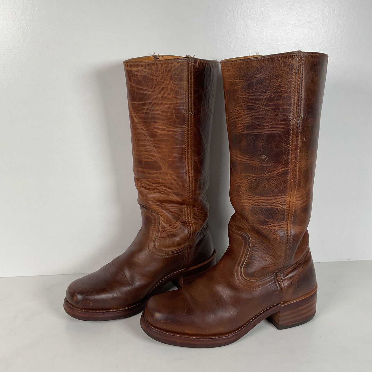 Frye Campus Boots | USA Made | Distressed Brown | Women’s 7 M