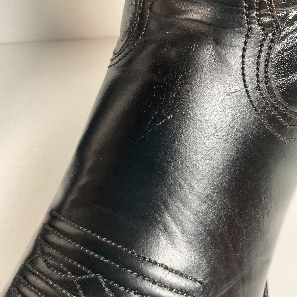 Vintage Nocona Cowboy Boots | 1970s | Black Calf | Men’s 7.5 D