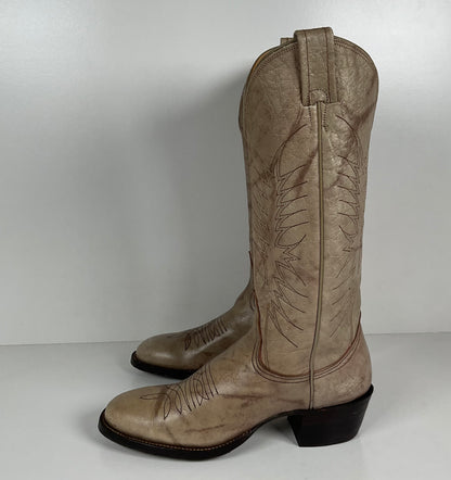 Vintage Nocona Cowgirl Boots | Marbled Grey | Men’s 6 | Women’s 7