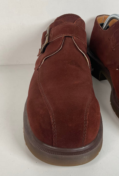 Vintage Dr. Martens Monk Strap Loafers | Suede | Brown | 10 UK | 11 US