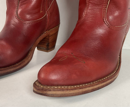 Vintage Double H Cowgirl Boots | Rainbow Stitched | USA Made | Women’s 7 M