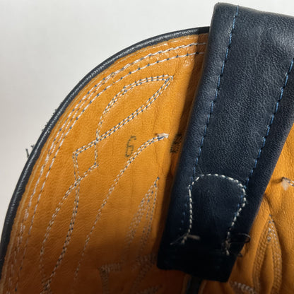 Vintage Nocona Deertan Cowboy Boots | USA Made | Blue | Men’s 6 B | Women’s 7