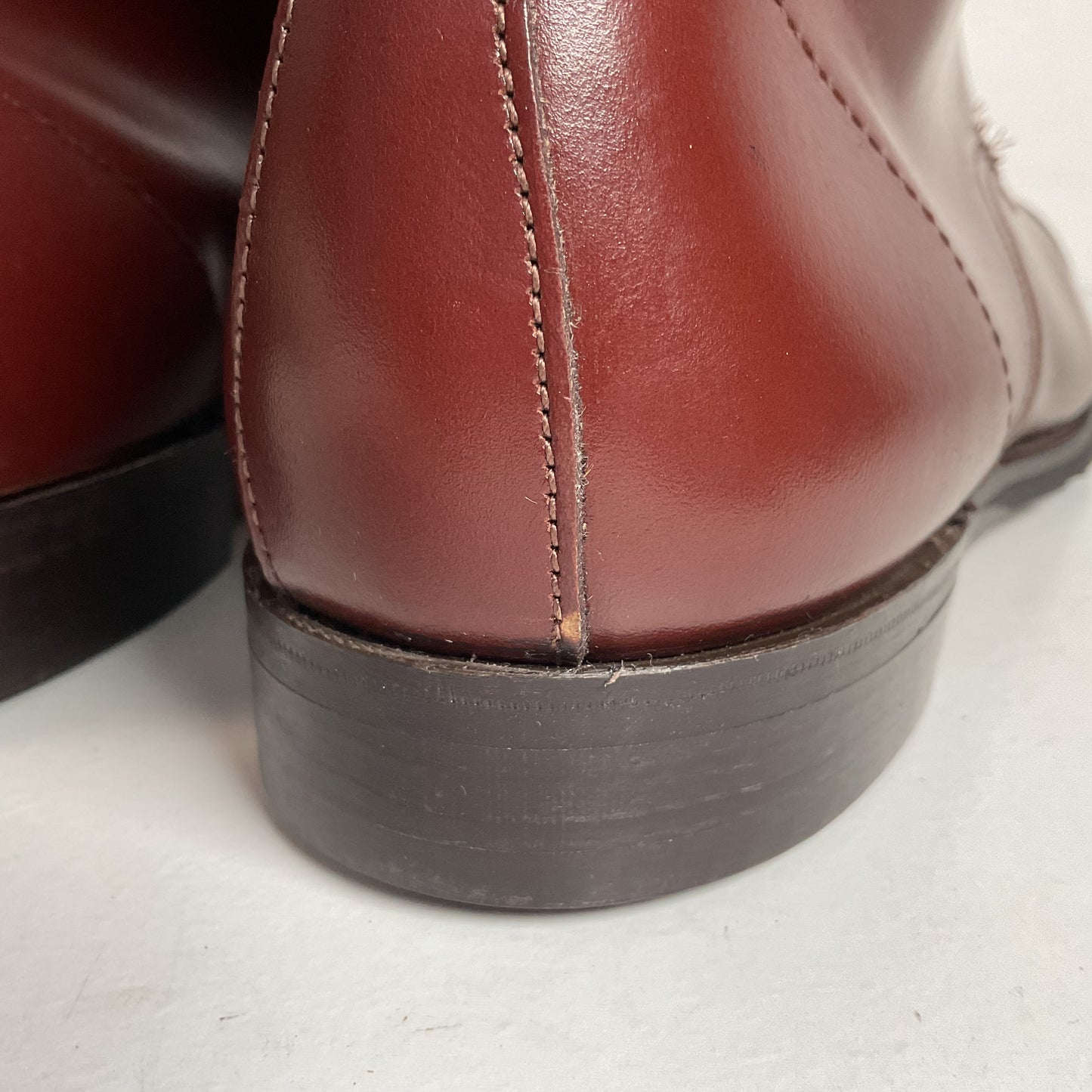 Marlborough England Jodhpur Lace Up Boots | Burgundy Calf | UK 9 | US 10