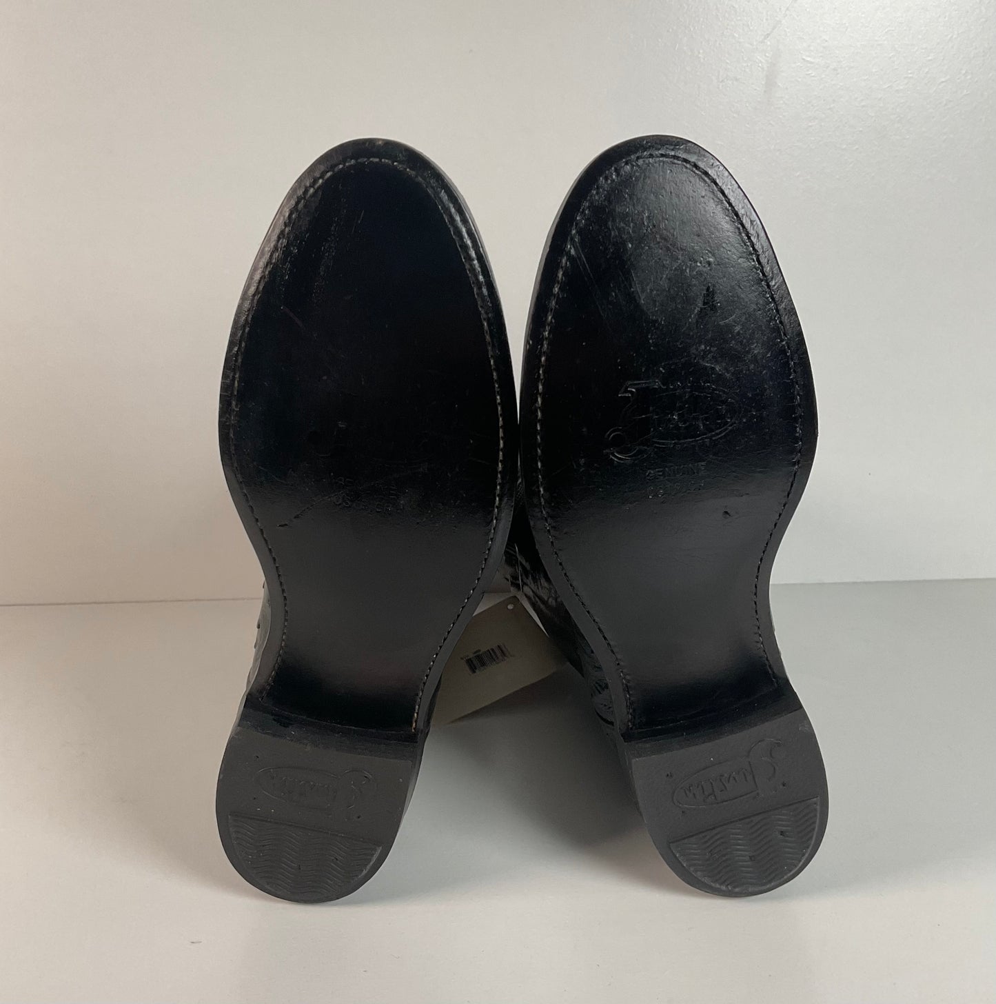 Justin Full Ostrich Quill Roper Boots | Exotic | USA Made | Men’s 8.5 D