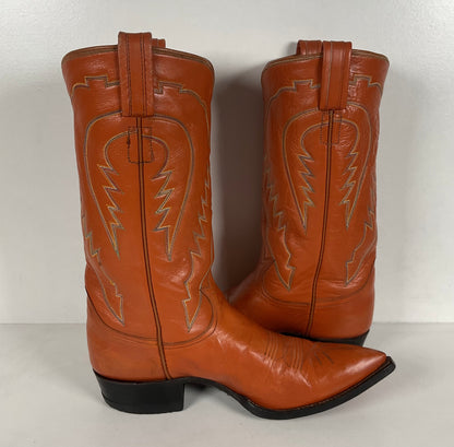 Vintage Tony Lama Cowboy Boots | X Toe | 1950s | Men’s 7.5 D