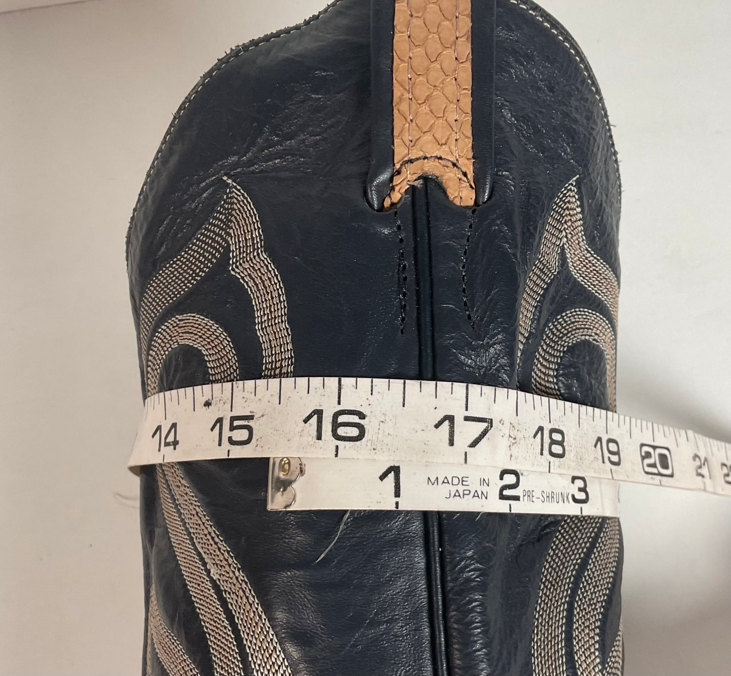 Vintage Larry Mahan Snakeskin Cowboy Boots | Exotic | Narrow | Men’s 11 B